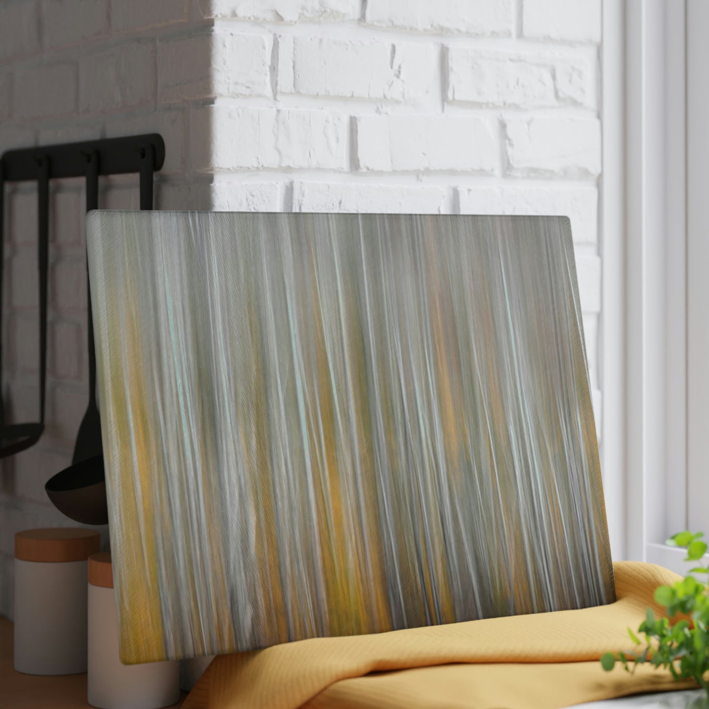 Glass Cutting Board - Abstract Autumn