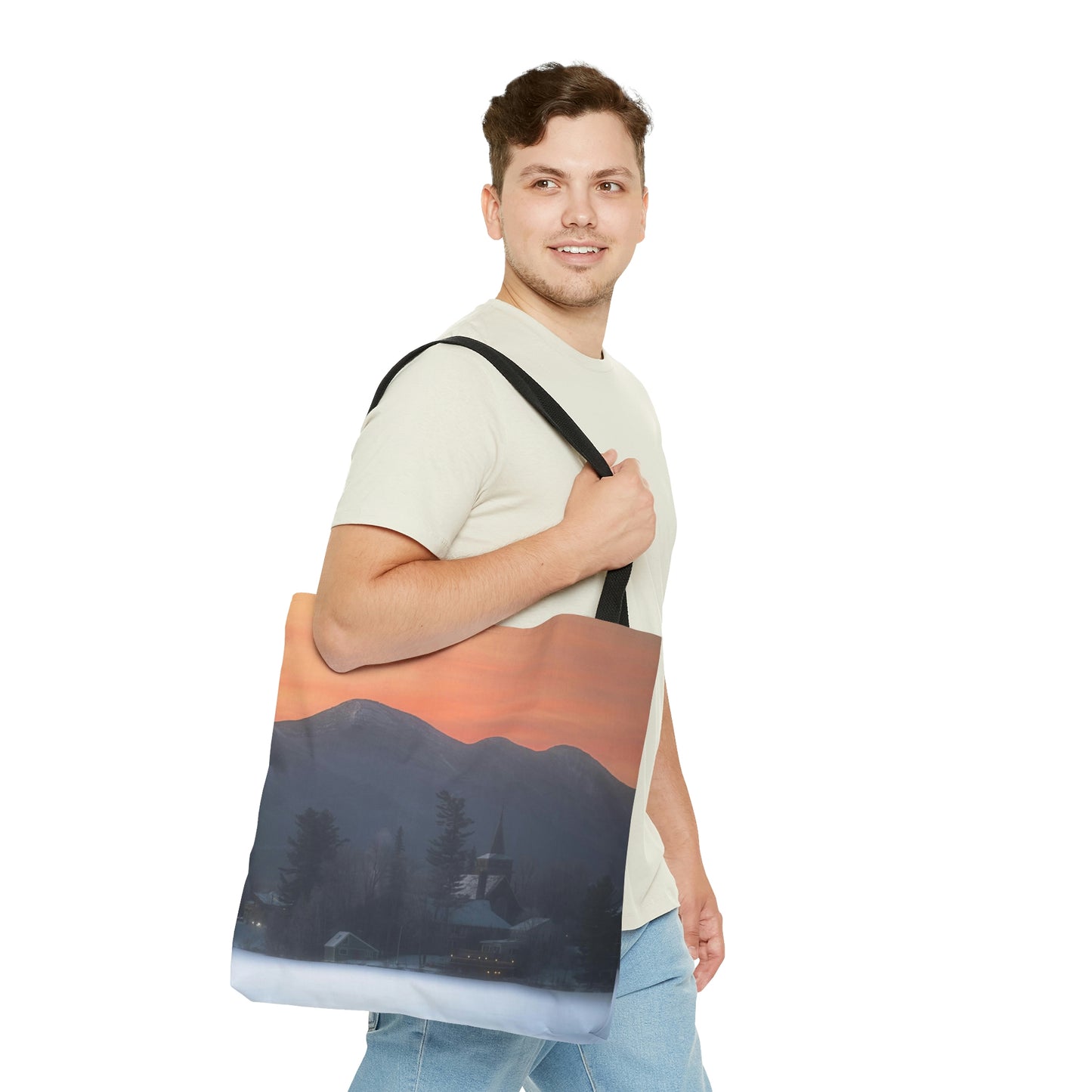 Tote Bag - Mirror Lake Winter Sunrise