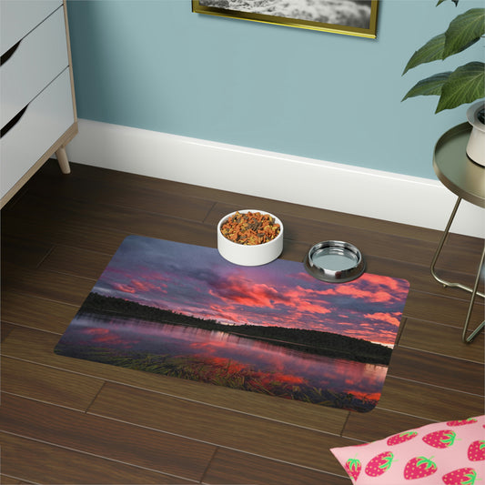 Pet Food Mat - Reflections of Summer, Colby Lake