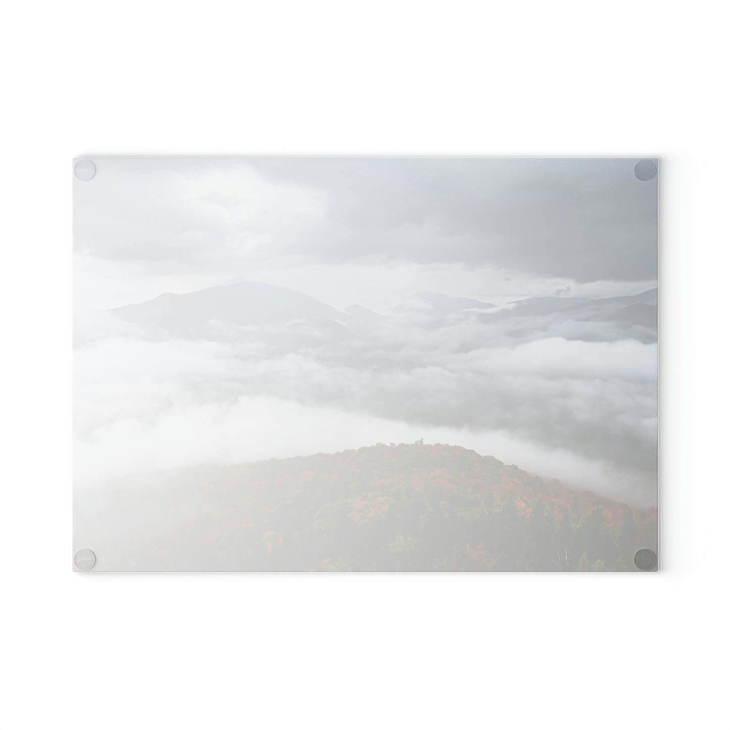 Glass Cutting Board - Autumn Mood from Mt. Van Hoevenberg