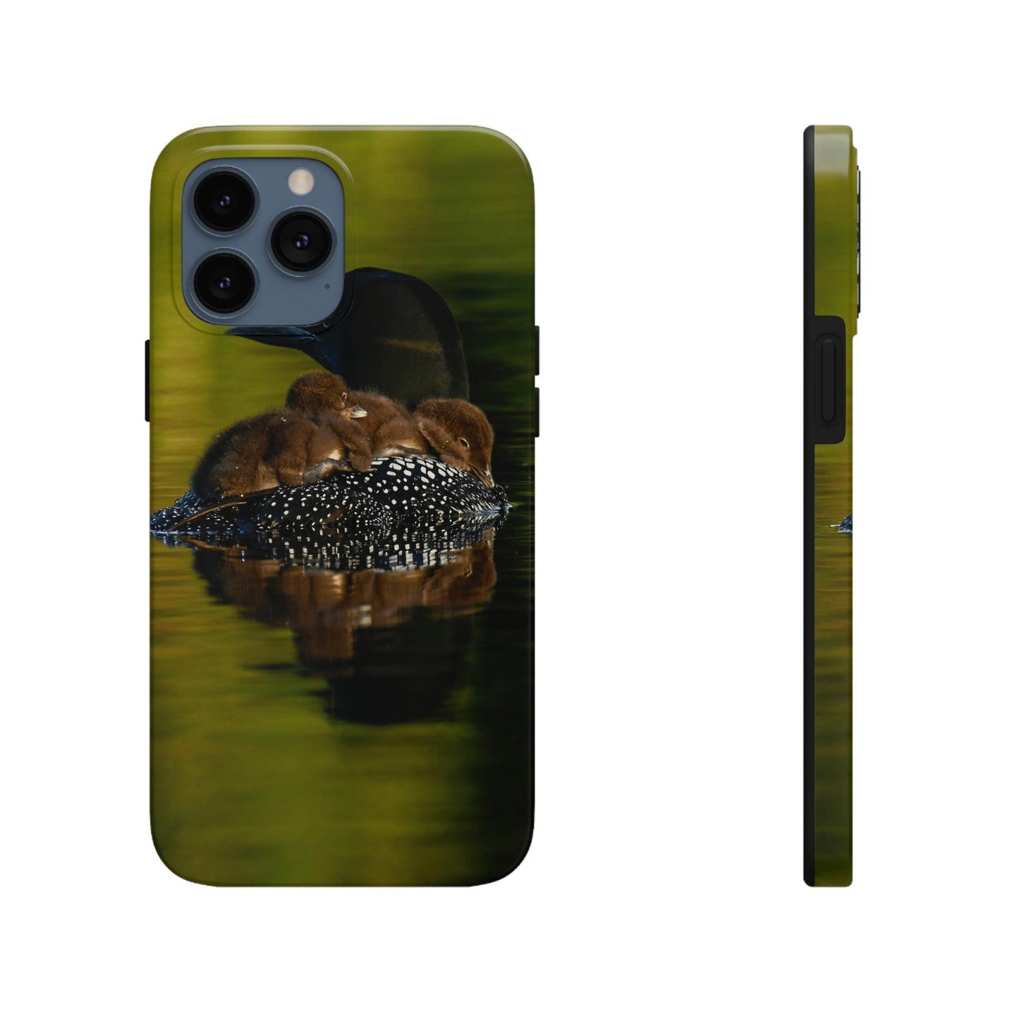 Impact Resistant Phone Case - Mother Loon & Babies