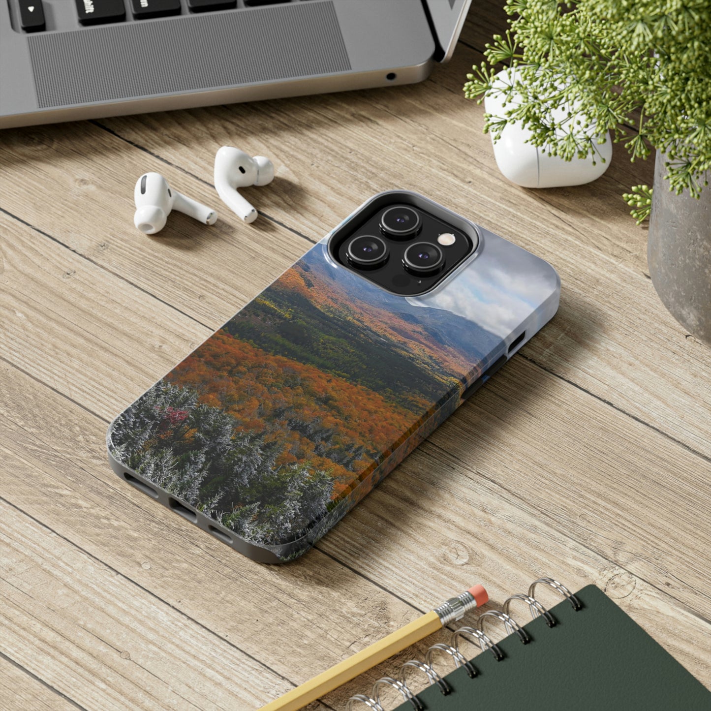 Impact Resistant Phone Case - Frosty Fall Day, Mt. Van Hoevenberg