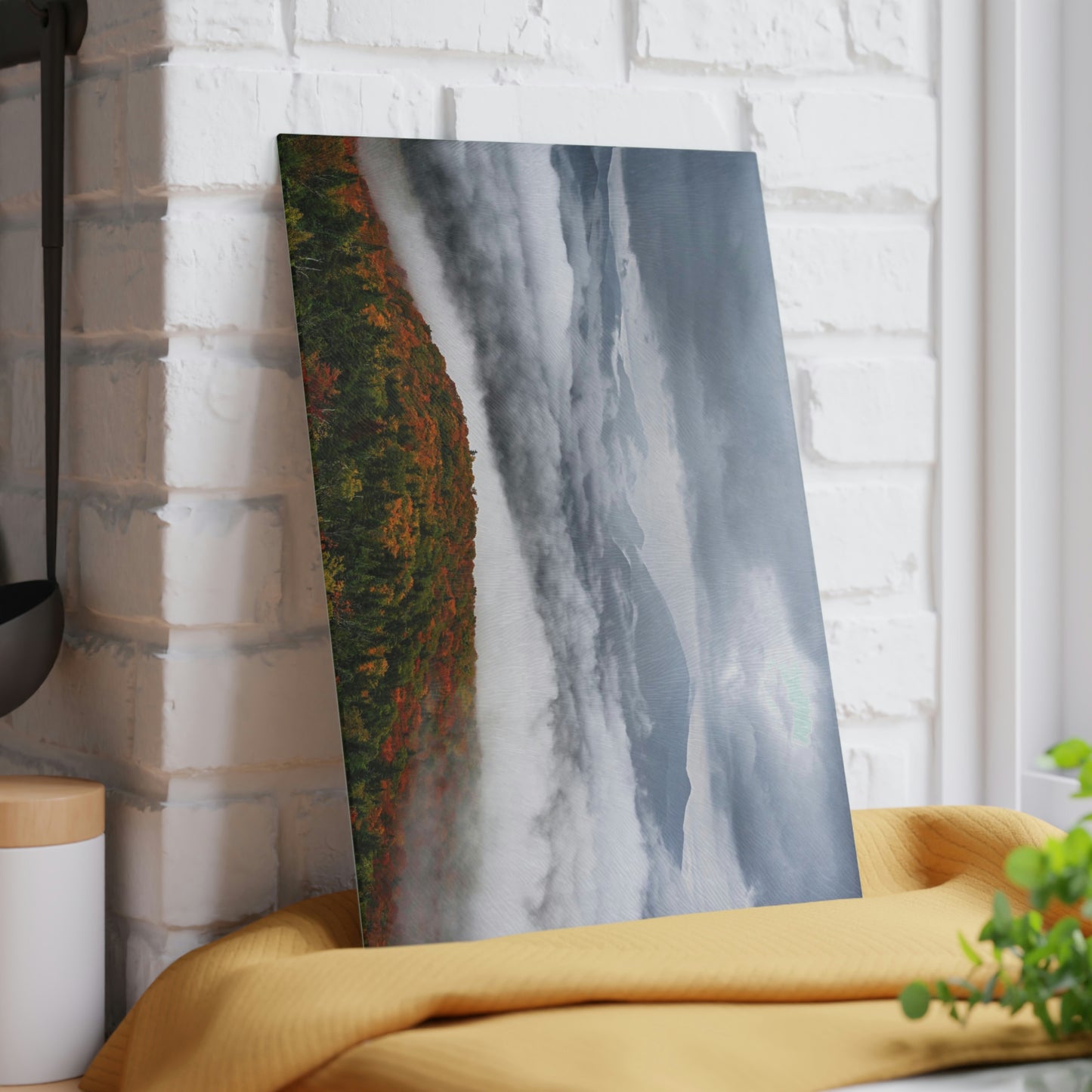 Glass Cutting Board - Autumn Mood from Mt. Van Hoevenberg