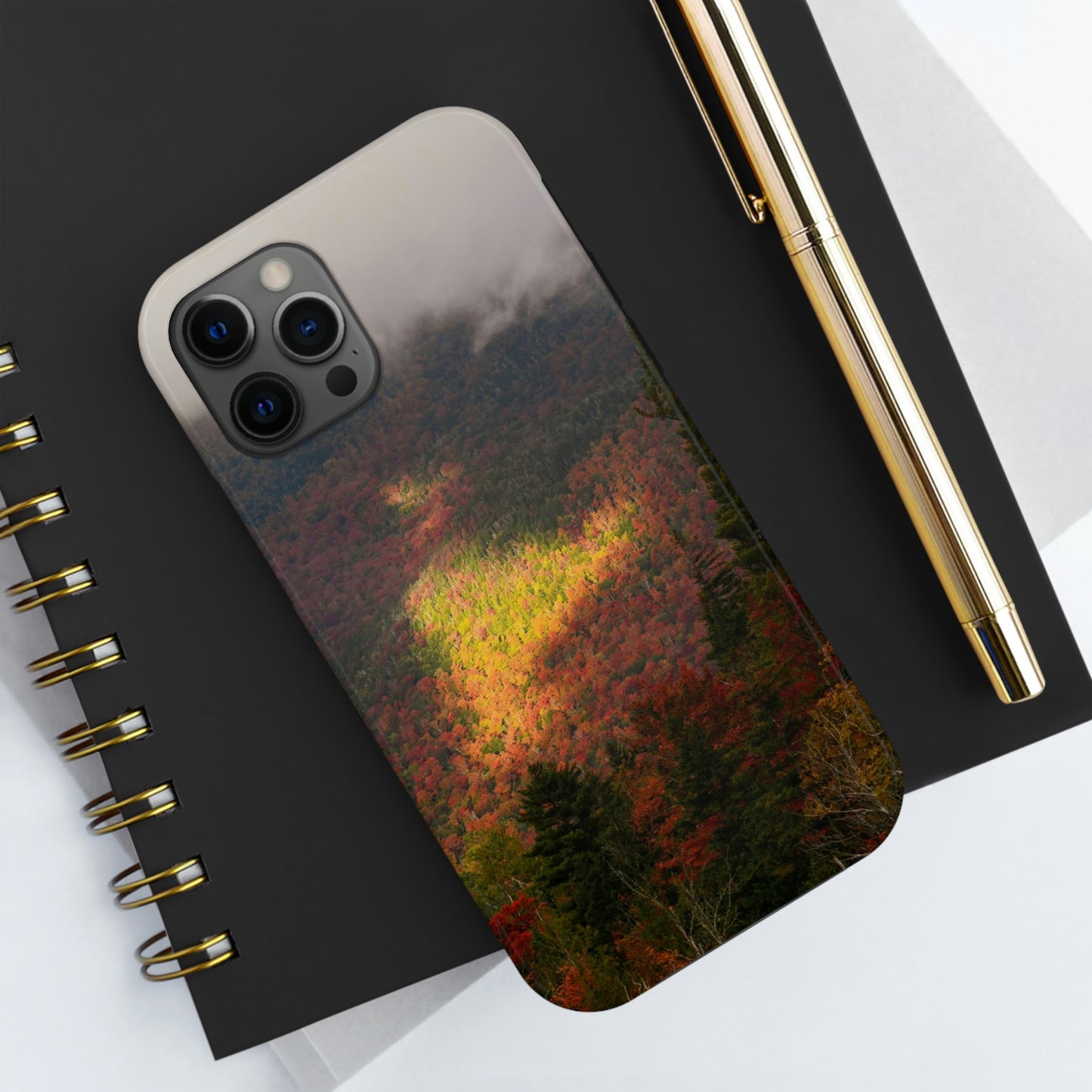 Impact Resistant Phone Case - Adirondack Fall Fog & Foliage