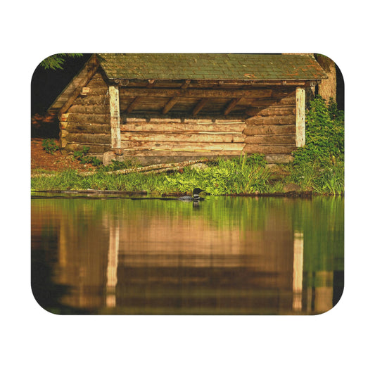 Lean-to & Loon Mouse Pad
