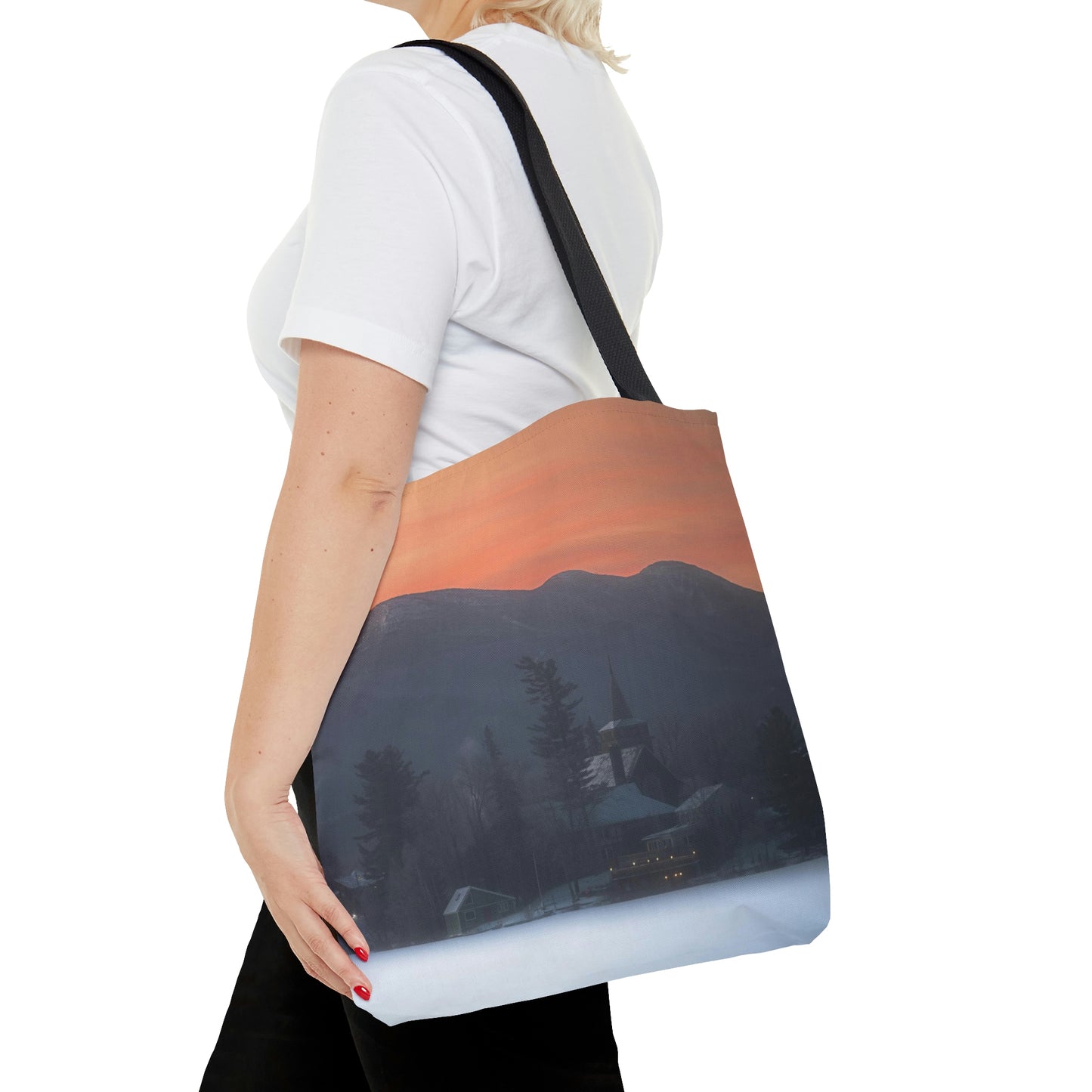 Tote Bag - Mirror Lake Winter Sunrise