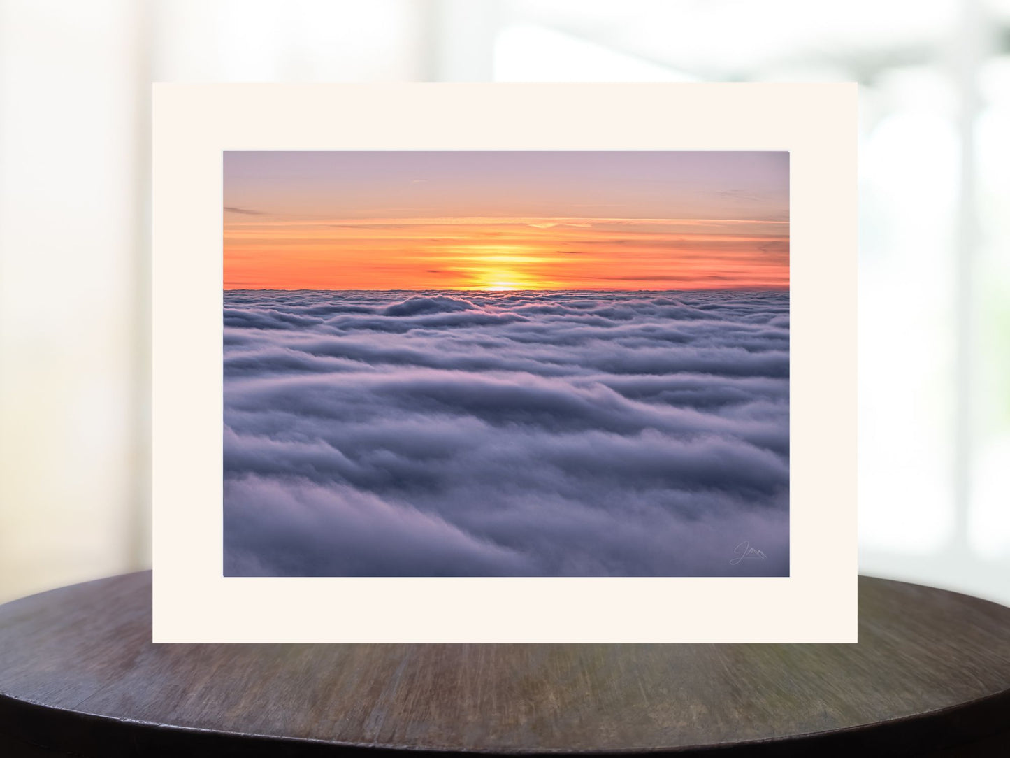 A sea of clouds from Whiteface Mountain