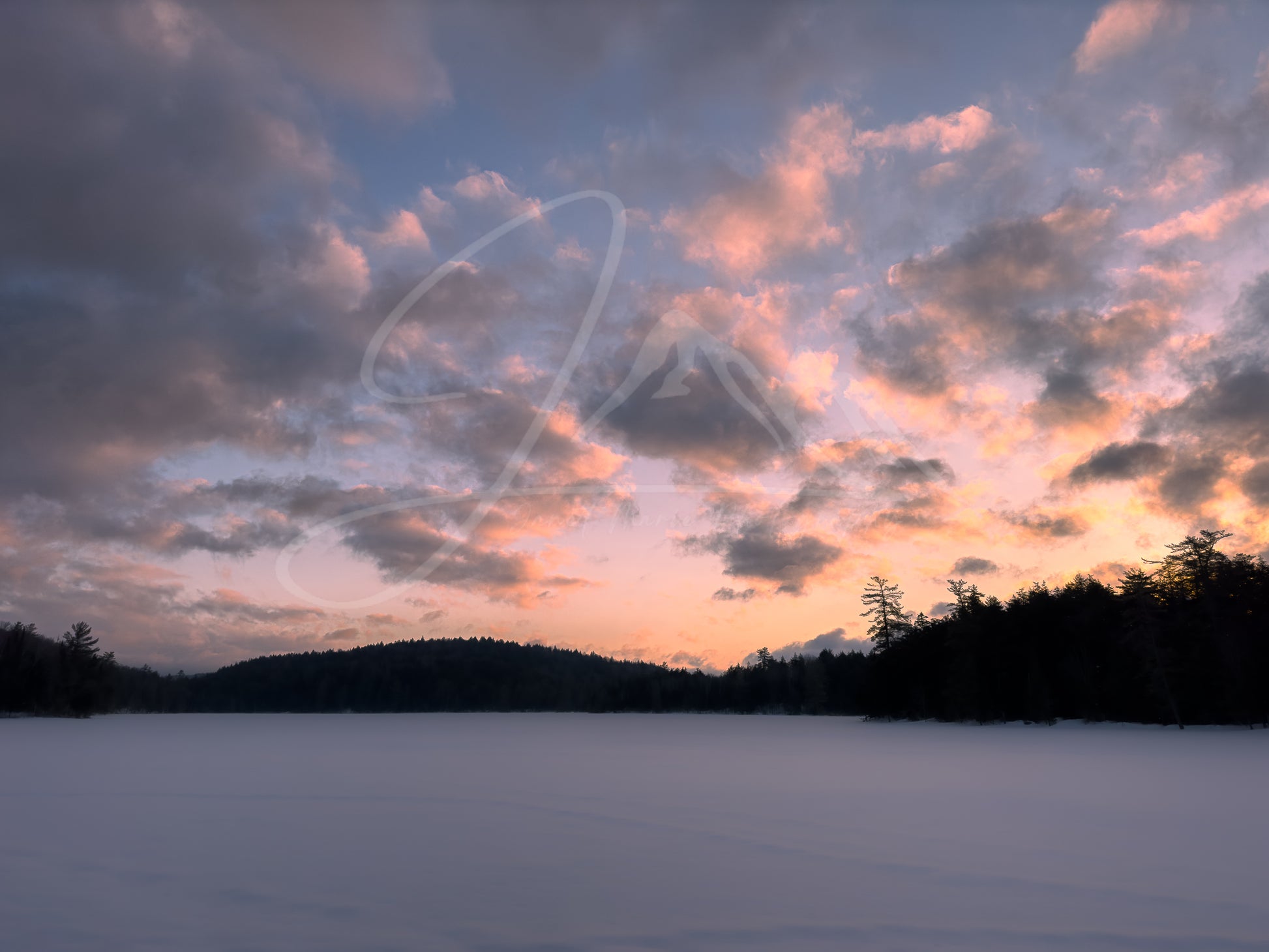 print of a Sunrise in the Adirondack Wilderness