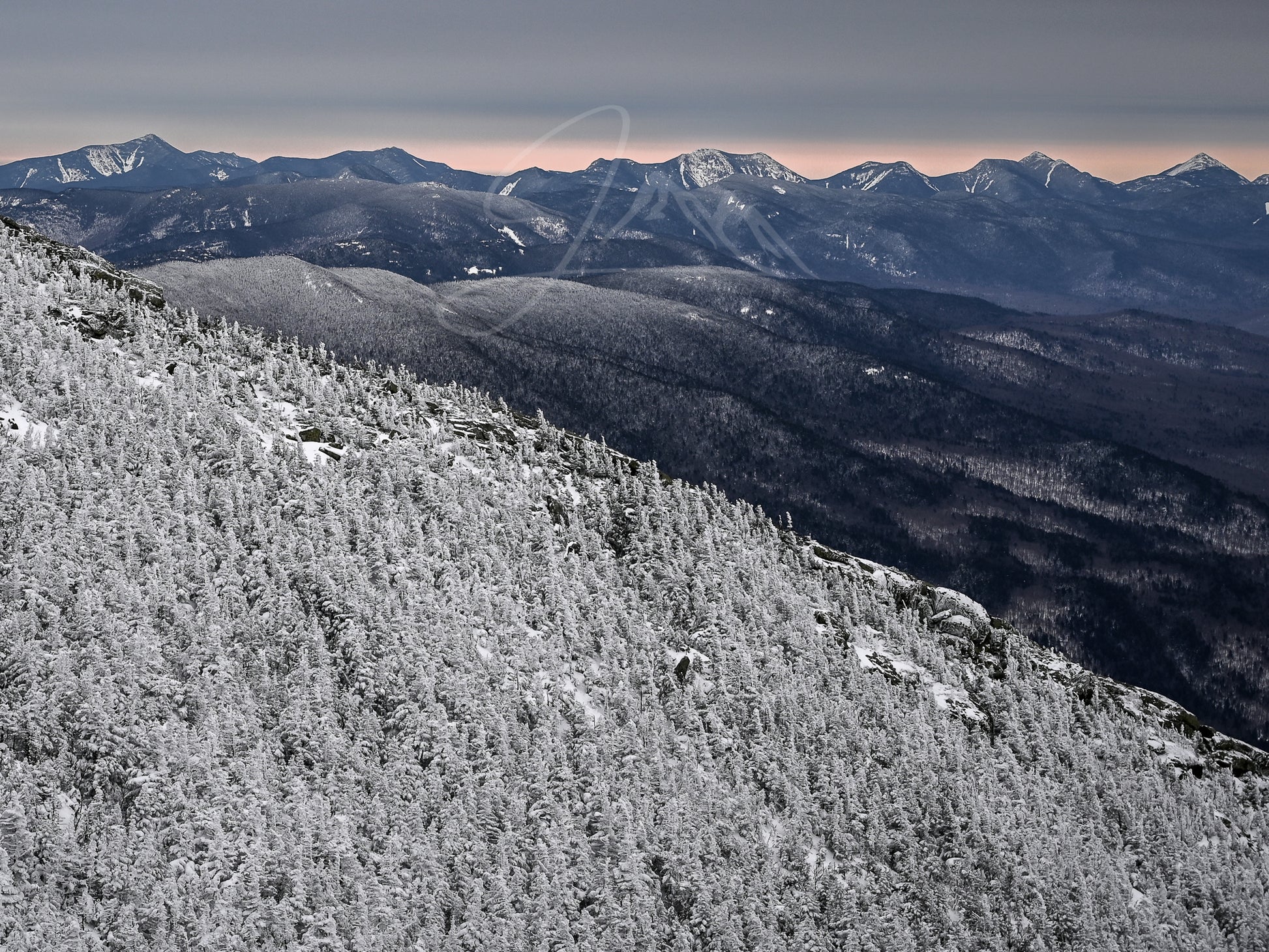 print of The Great Range from Whiteface