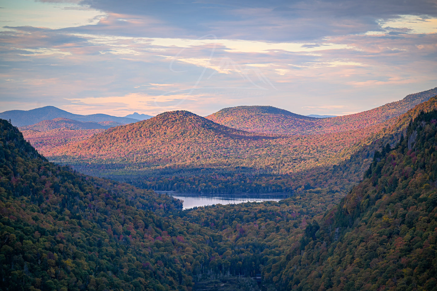print of a Fall Sunrise from Indian Head