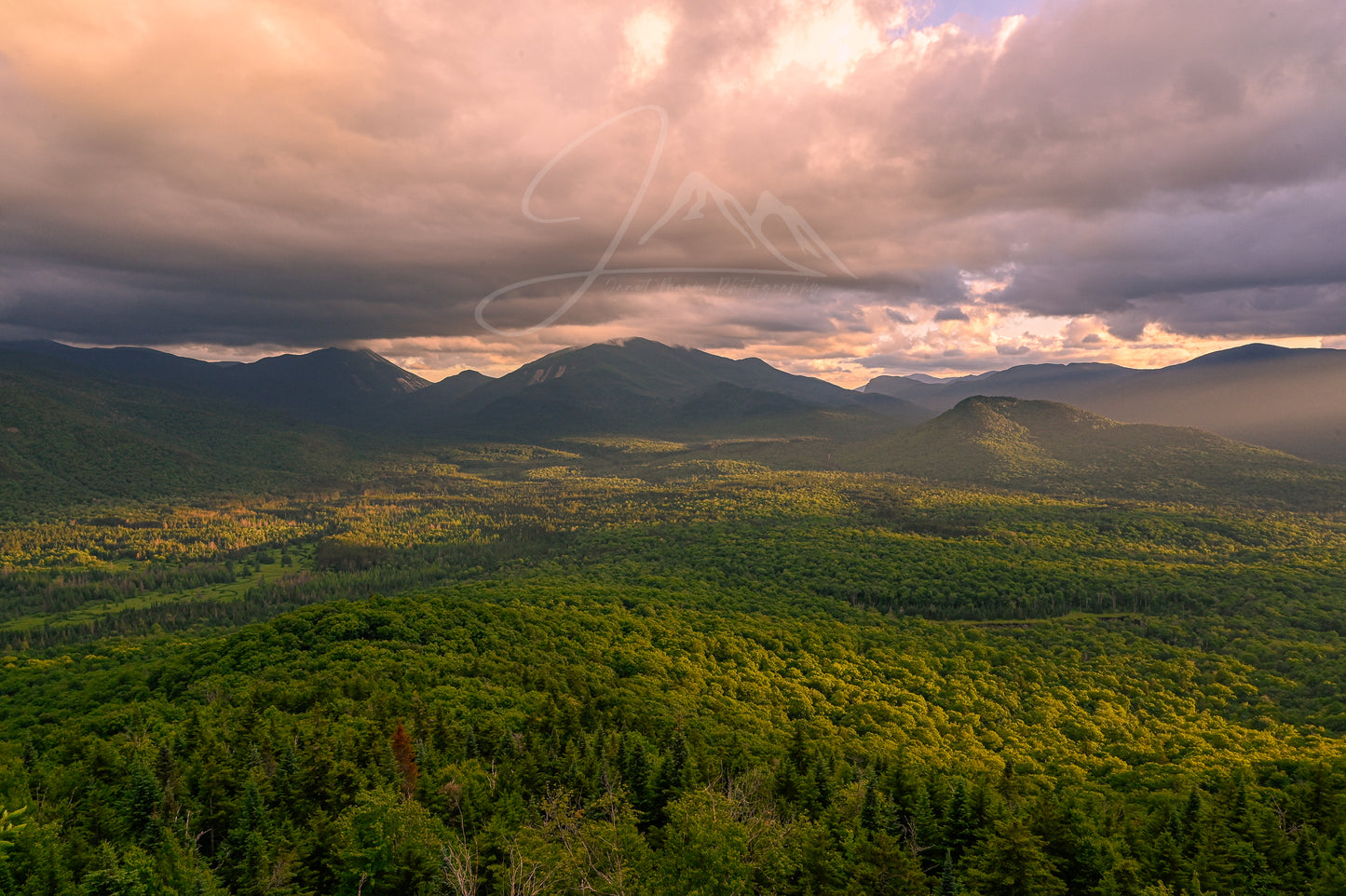 print of Evening Light on Mt. Van Hoevenberg