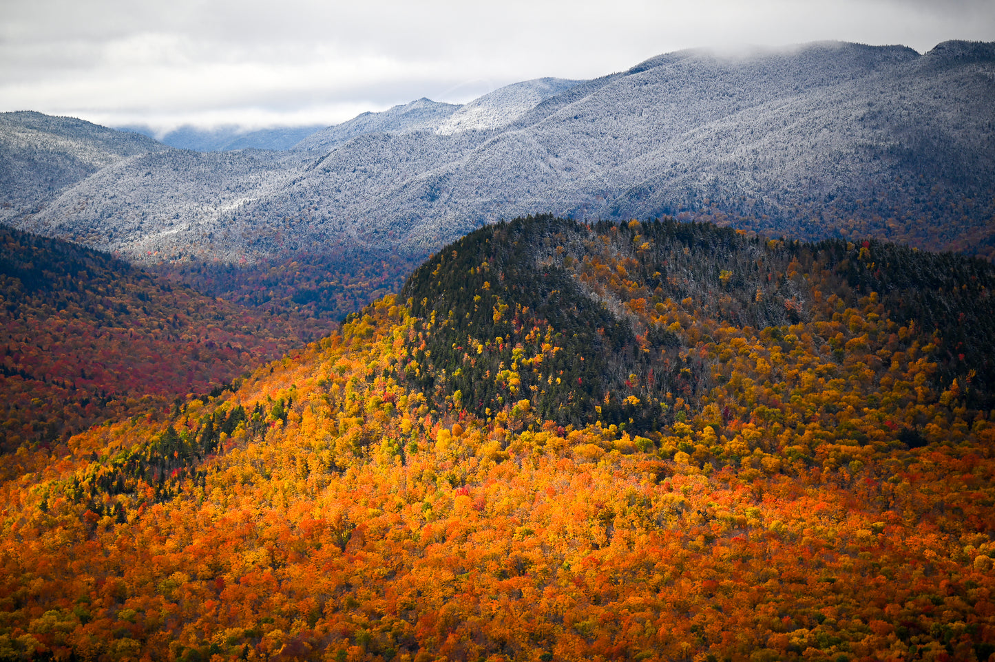 Adirondack Autumn Snow in the mountains