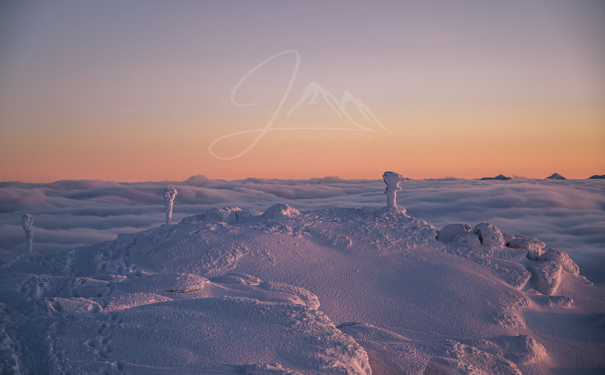 print of Peaks Soaring Above the Clouds on Whiteface Mountain
