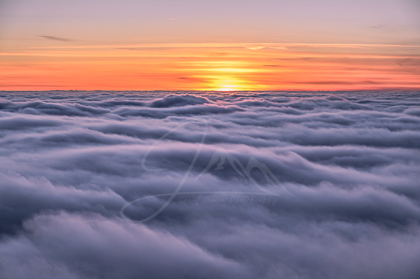 A sea of clouds from Whiteface Mountain