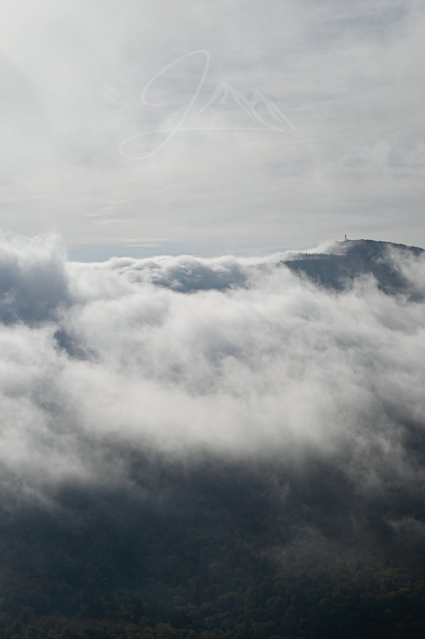 Print of Hurricane Mountain above the Clouds Adirondack Mountains