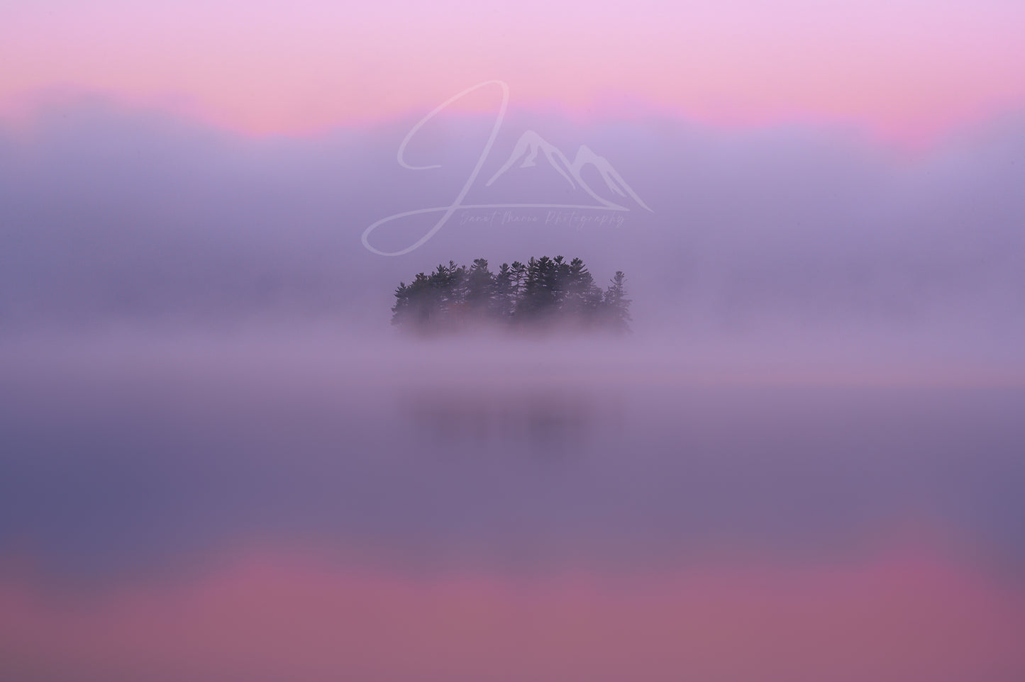 print of a Crisp Autumn Sunrise Tupper lake