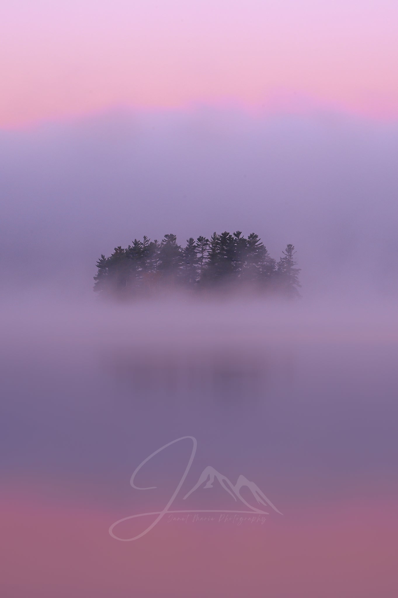 print of a Crisp Autumn Sunrise Adirondack Mountains