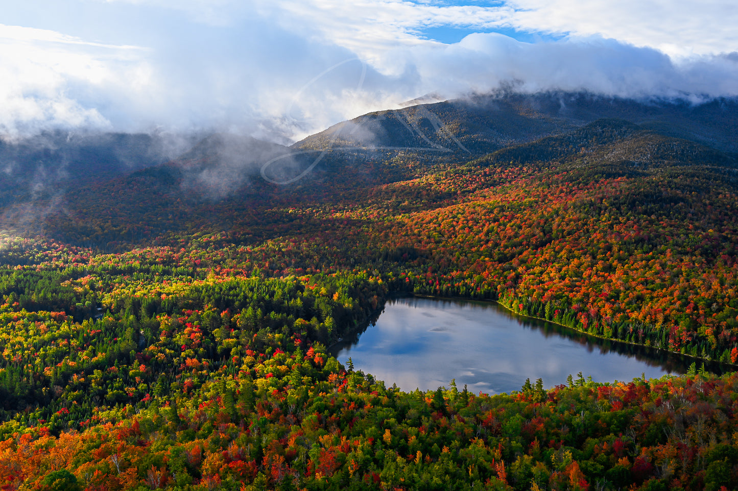 print of a Fall Morning on Mount Jo