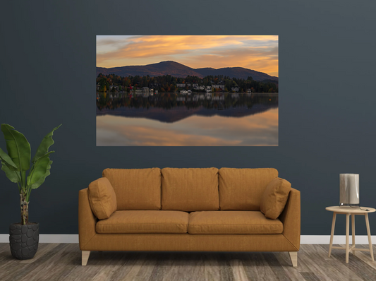 An Autumn Morning on Mirror Lake Print