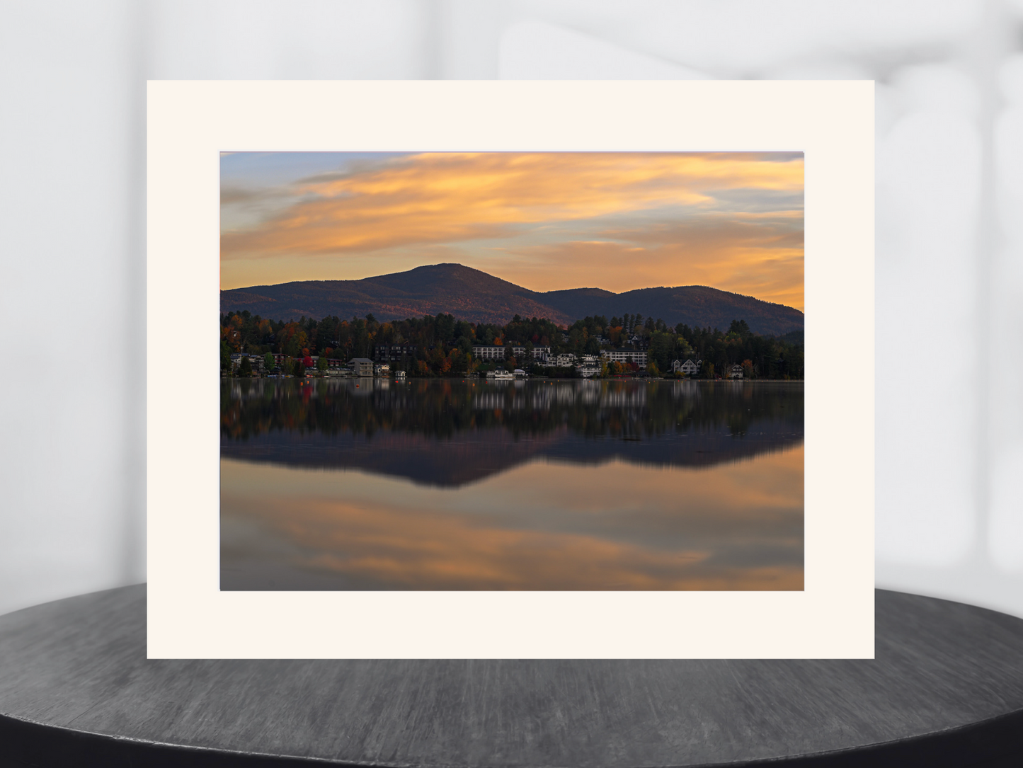 An Autumn Morning on Mirror Lake Print