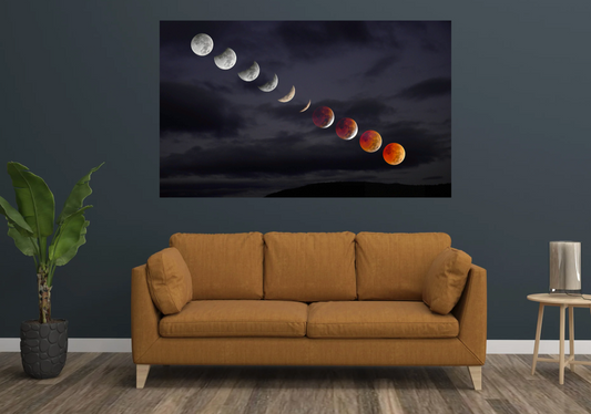 Blood Moon Lunar Eclipse From Lake Placid