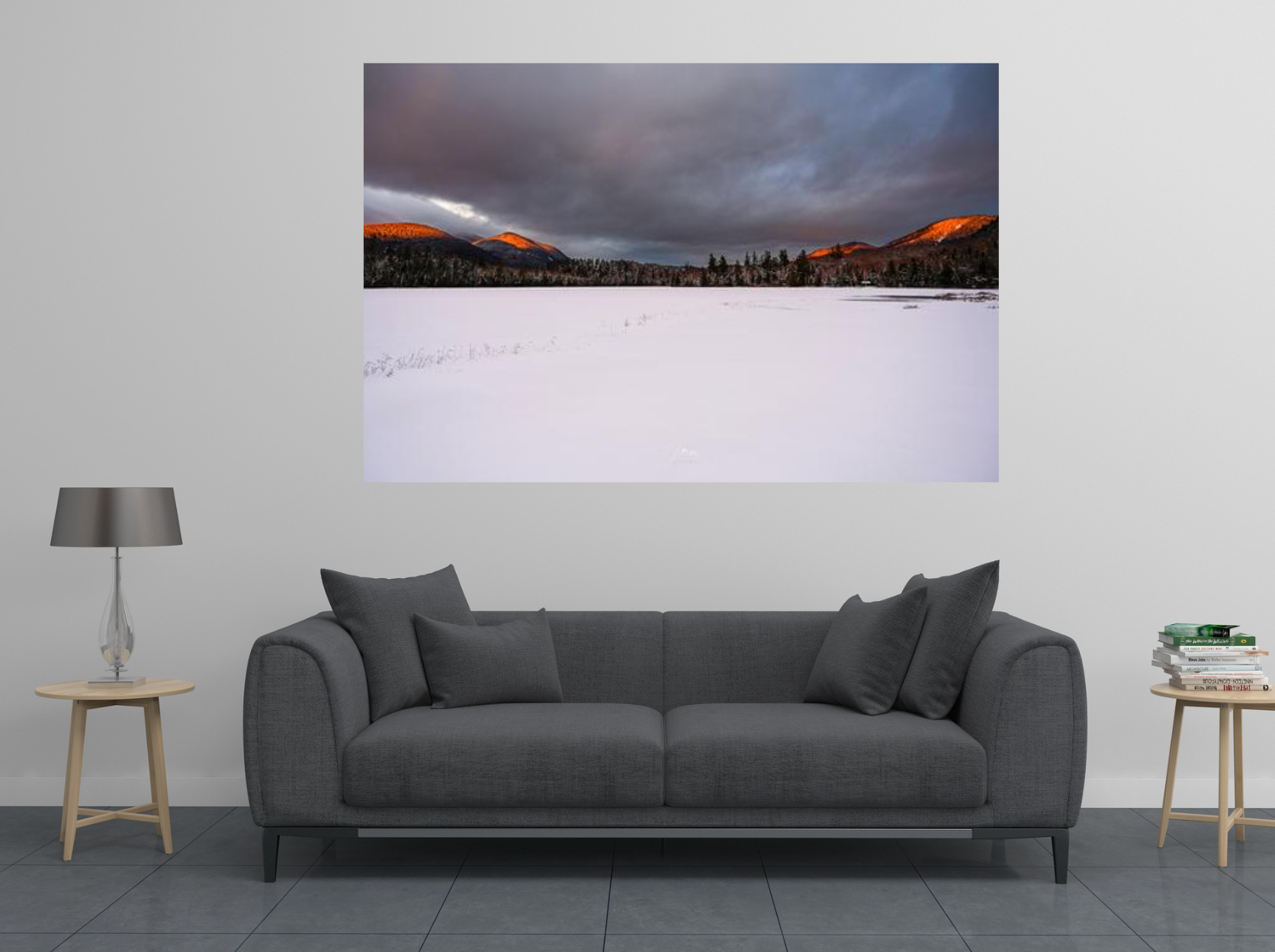 alpenglow in the adirondacks wall art