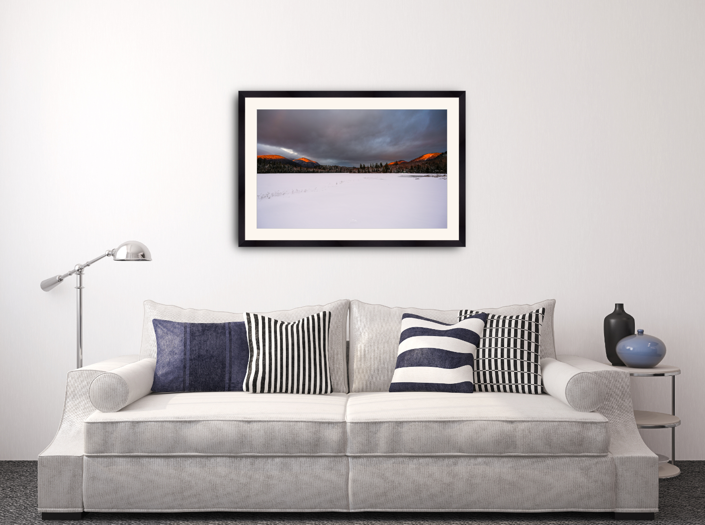 alpenglow in the adirondacks wall art