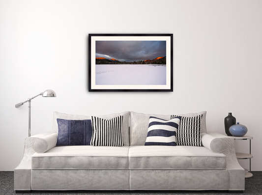 alpenglow in the adirondacks wall art
