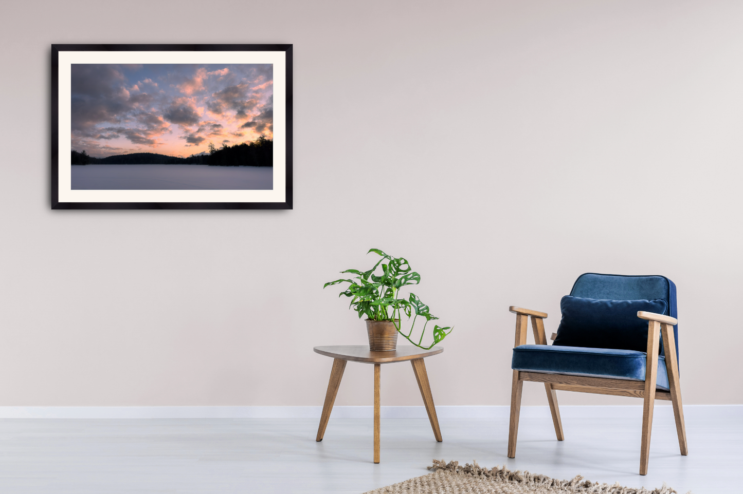 print of a Sunrise in the Adirondack Wilderness