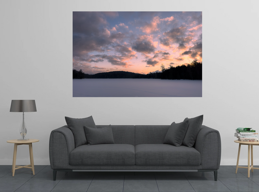 print of a Sunrise in the Adirondack Wilderness