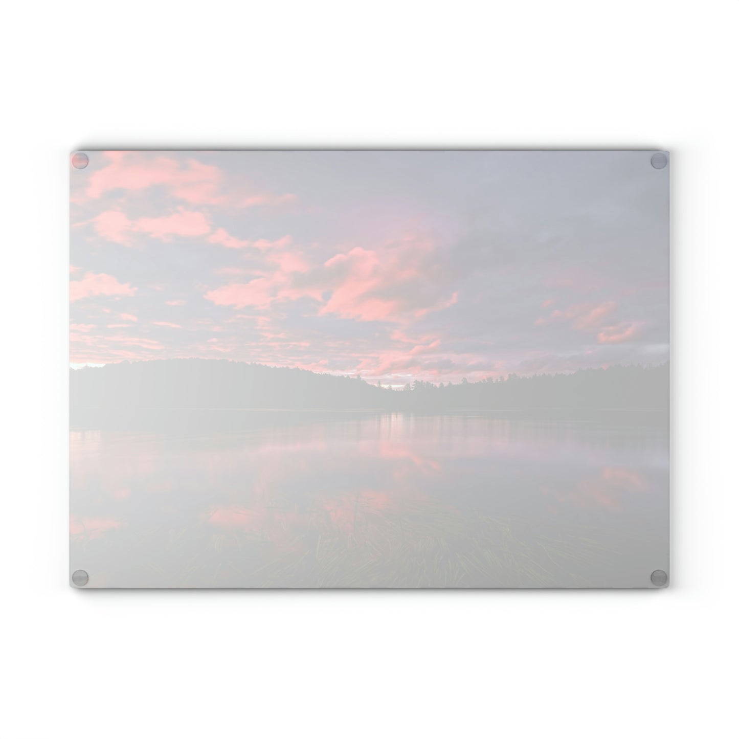 Glass Cutting Board - Reflections of Summer, Colby Lake