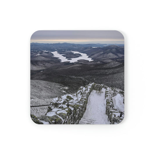 Cork Back Coaster - Lake Placid View, Whiteface