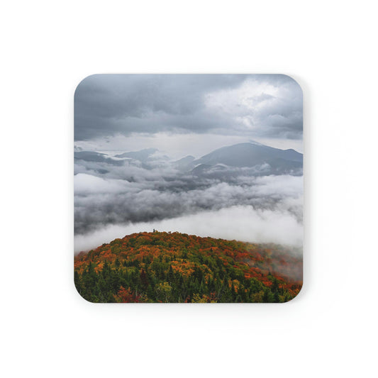 Cork Back Coaster - Autumn Mood from Mt. Van Hoevenberg