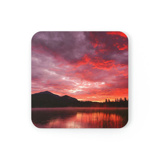 Cork Back Coaster - Fire in the Sky