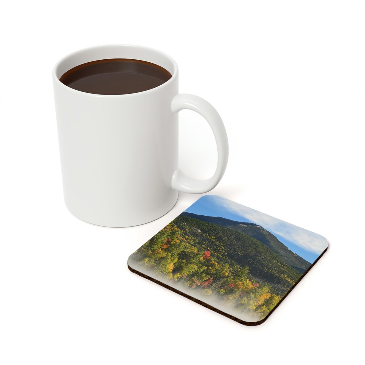 Cork Back Coaster - Whiteface Autumn