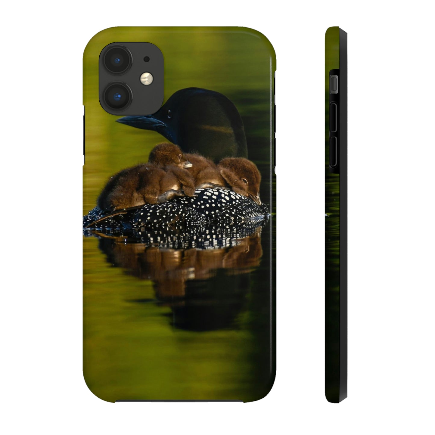 Impact Resistant Phone Case - Mother Loon & Babies