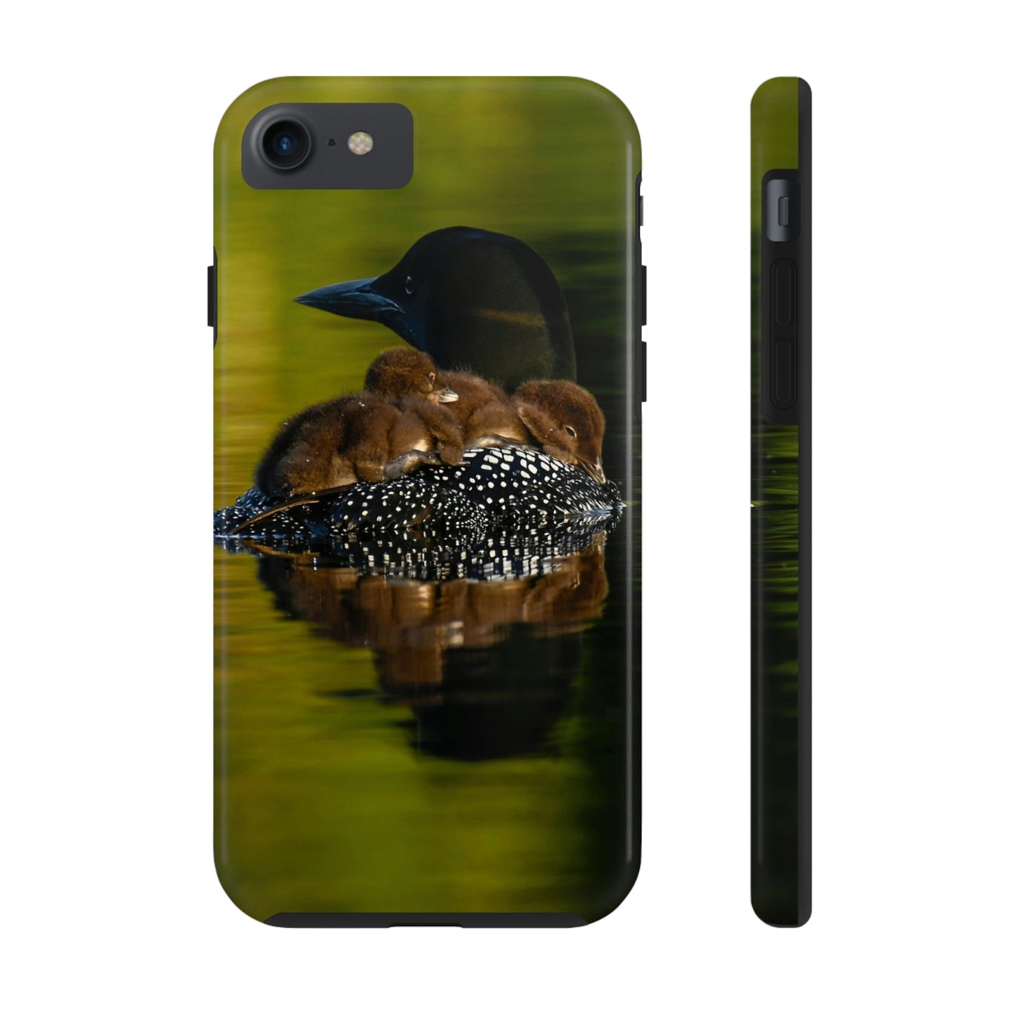 Impact Resistant Phone Case - Mother Loon & Babies