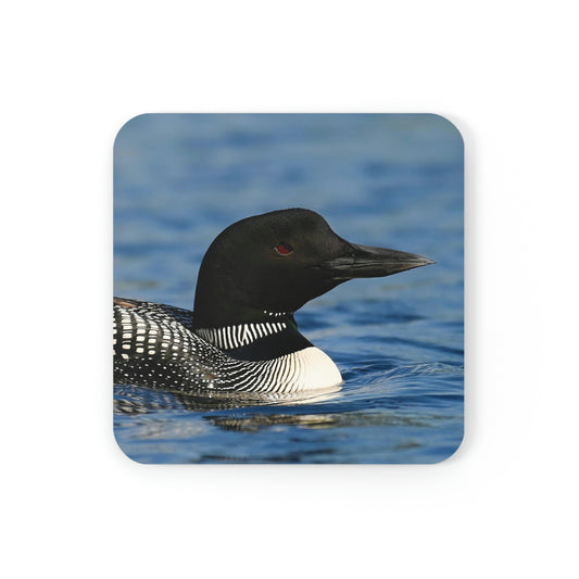 Cork Back Coaster - Loon