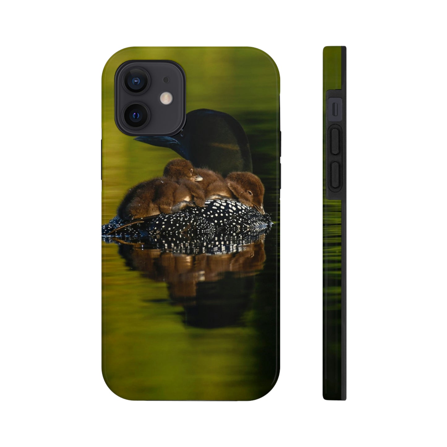 Impact Resistant Phone Case - Mother Loon & Babies