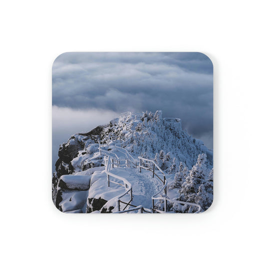 Cork Back Coaster - Whiteface Castle in the Clouds