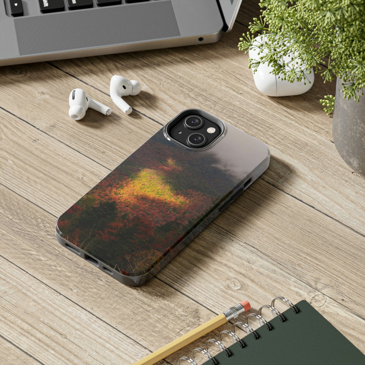 Impact Resistant Phone Case - Adirondack Fall Fog & Foliage