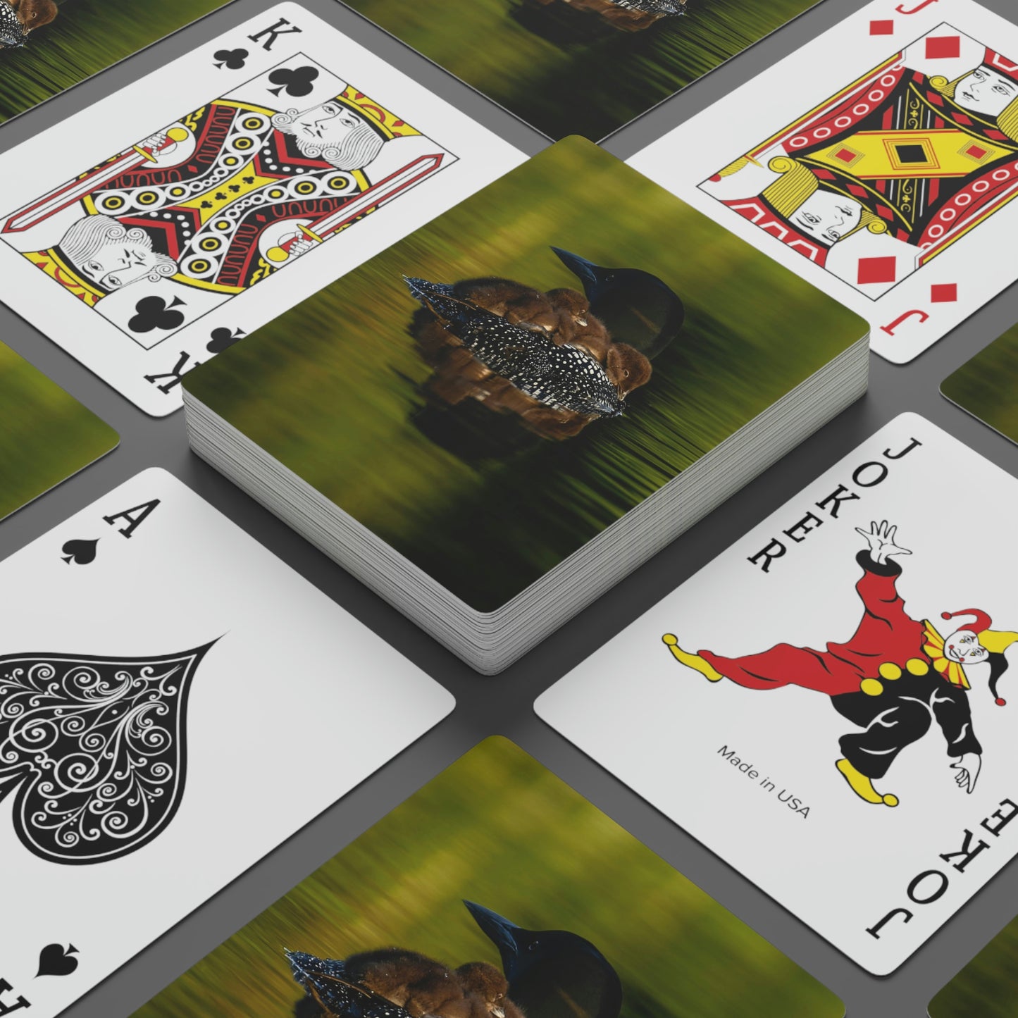 Playing Cards - Mother Loon & Babies