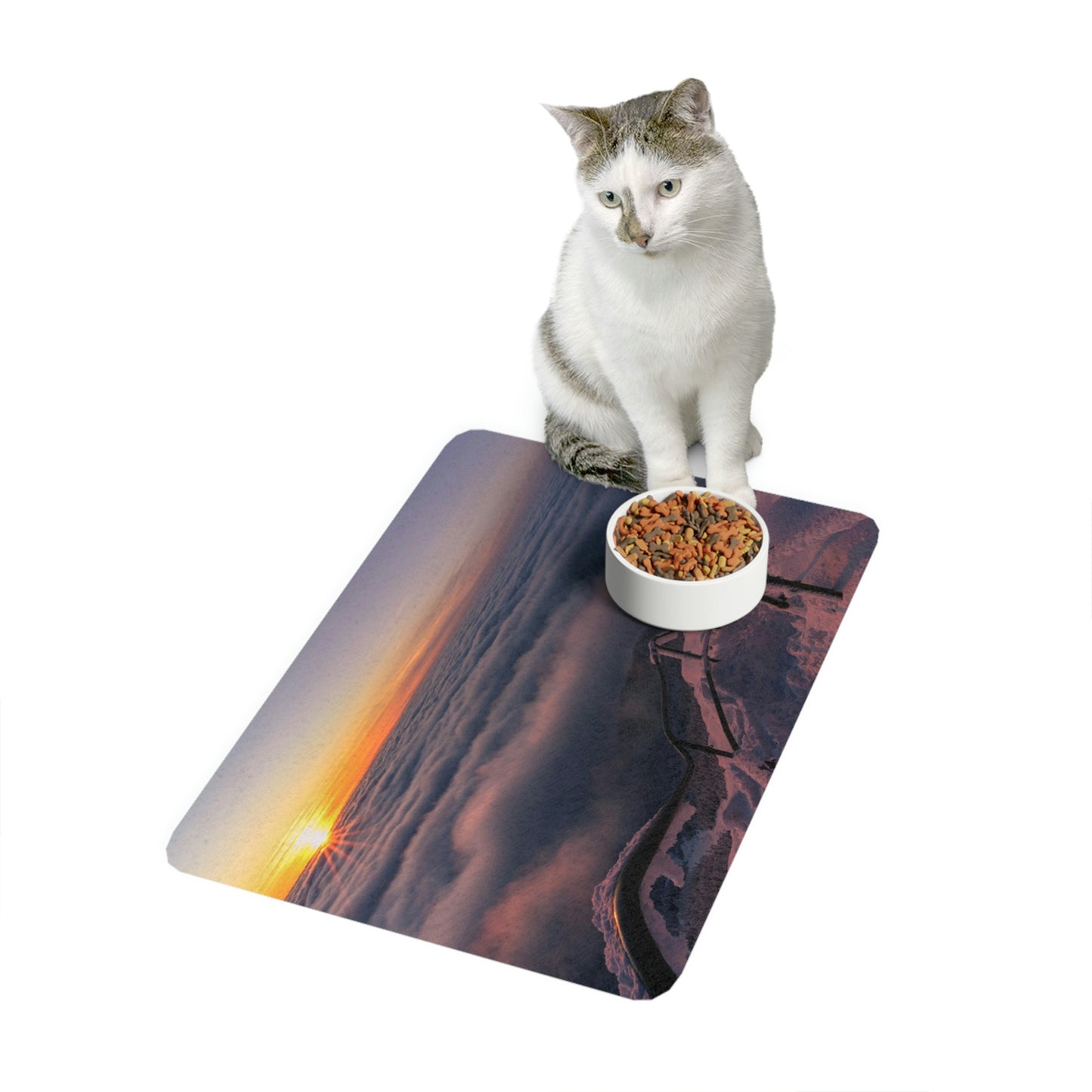 Pet Food Mat - Stairway to Heaven, Whiteface Mt.
