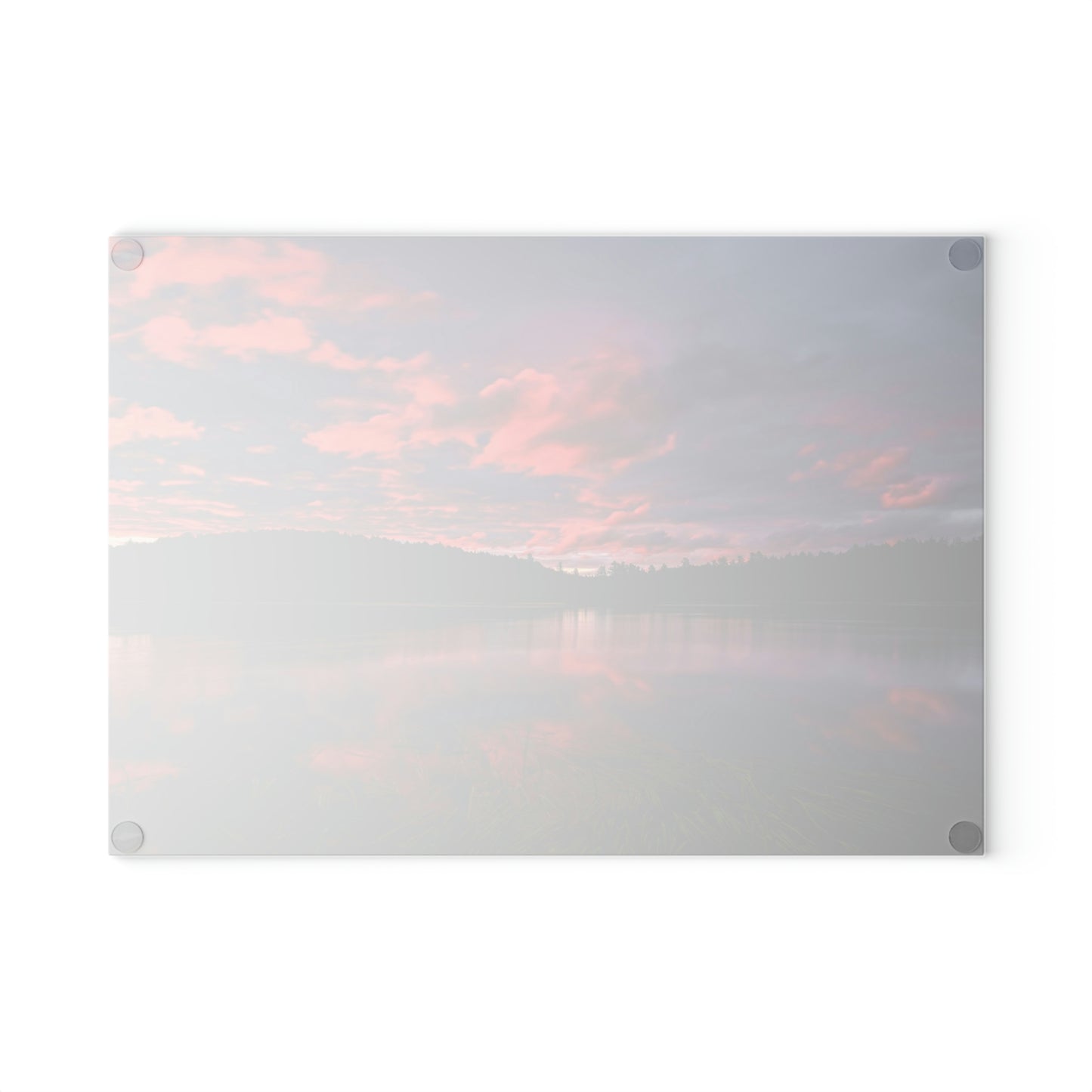 Glass Cutting Board - Reflections of Summer, Colby Lake