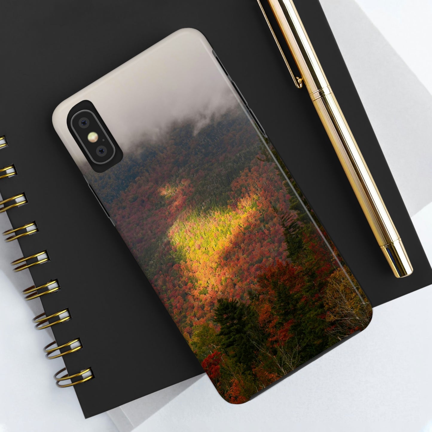 Impact Resistant Phone Case - Adirondack Fall Fog & Foliage