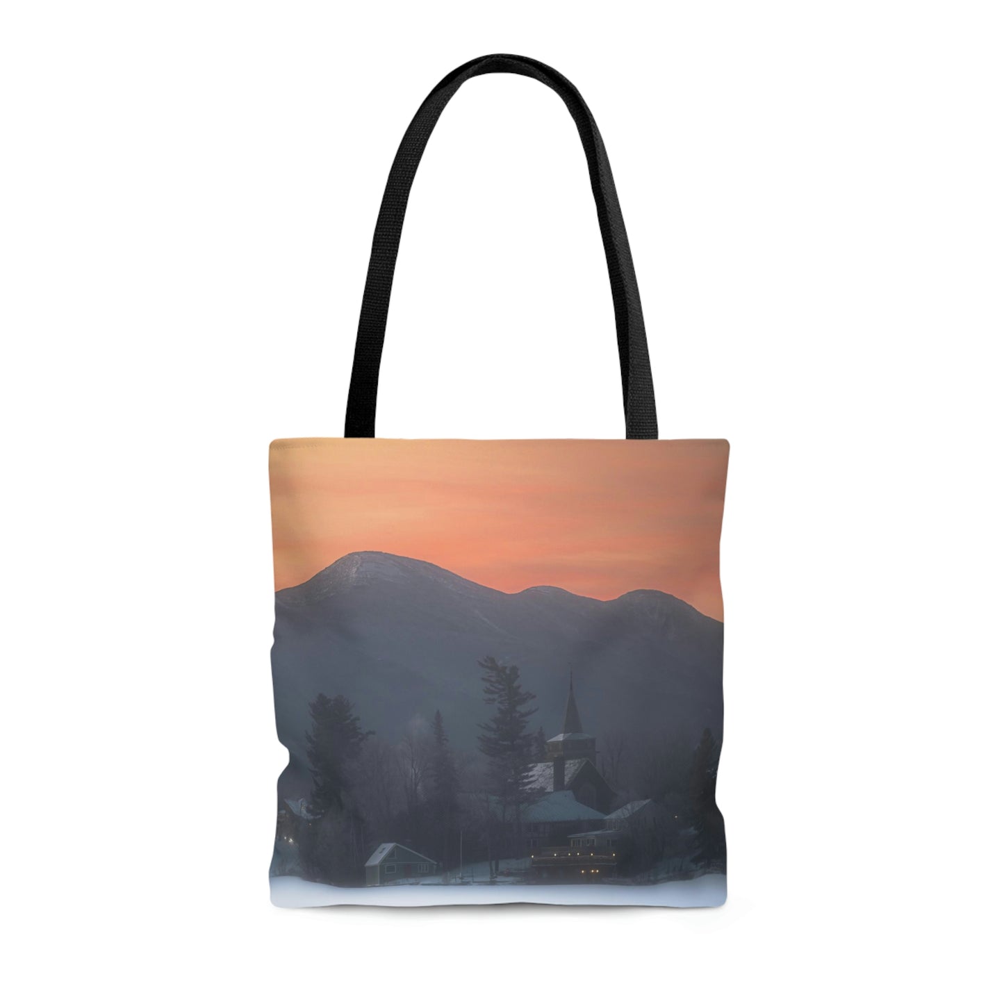 Tote Bag - Mirror Lake Winter Sunrise