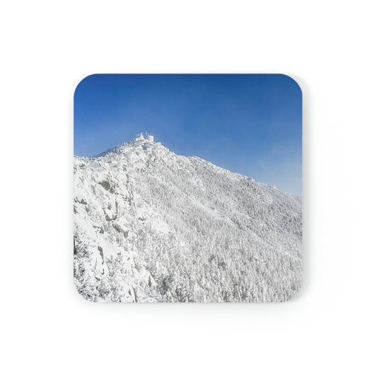 Cork Back Coaster - Whiteface Winter