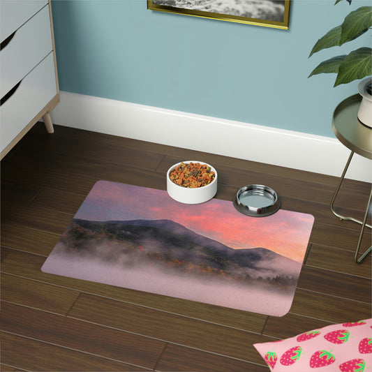 Pet Food Mat - Dreamy Autumn Morning, Connery Pond