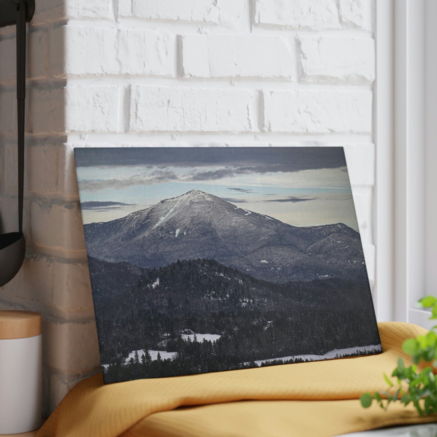 Glass Cutting Board - Mountain Town