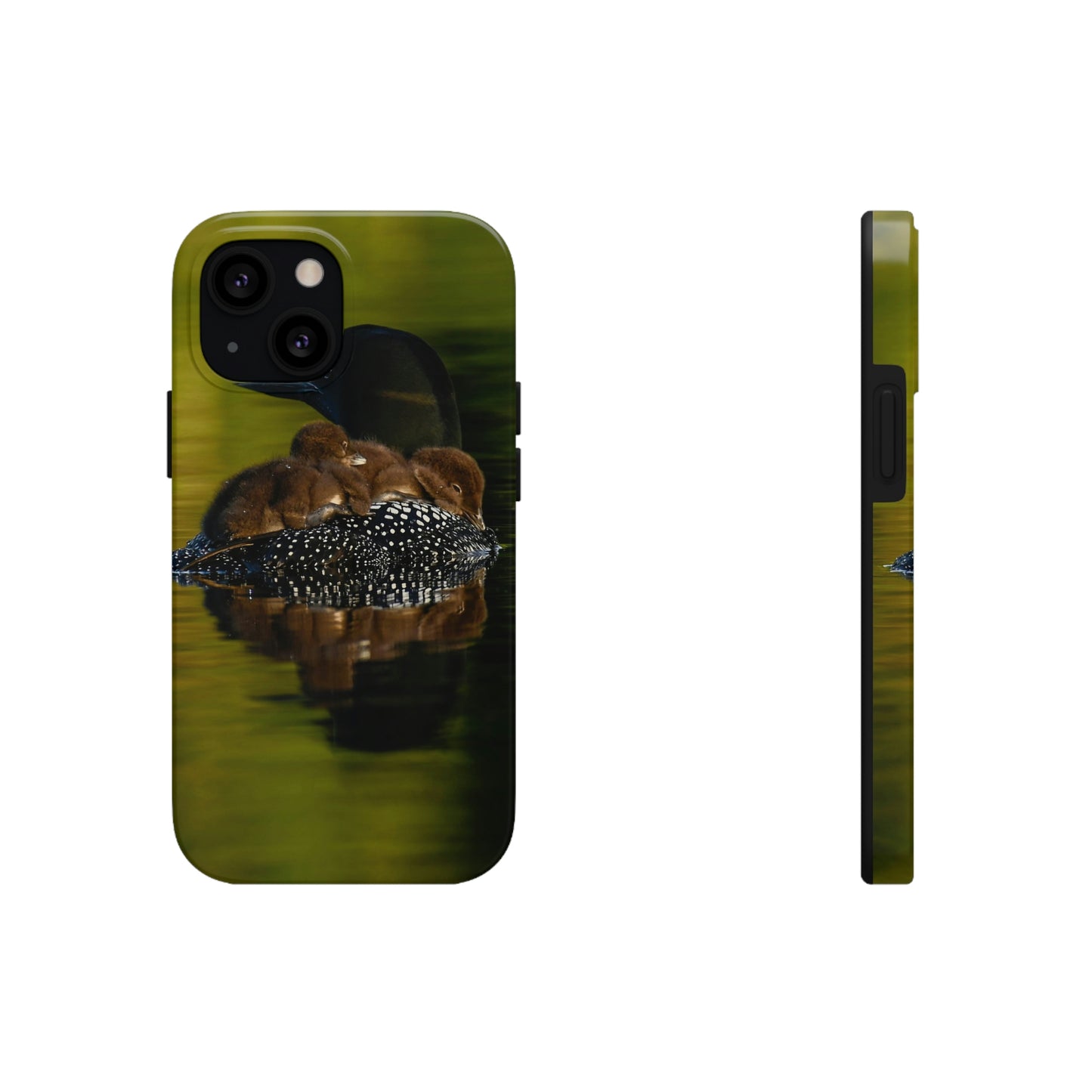 Impact Resistant Phone Case - Mother Loon & Babies